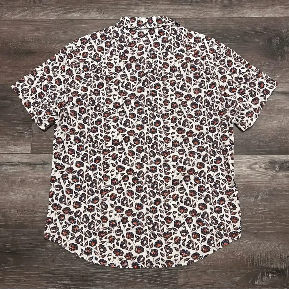 Levi's Men's Floral Print Shirt Short Sleeve Size Large NWT
